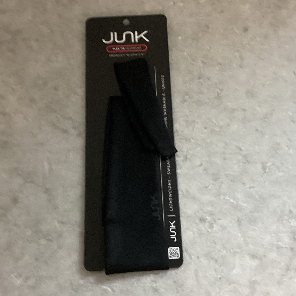 JUNK Flex Tie Black Headband